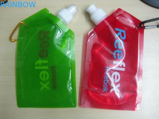 Keamanan Food Grade Spout Pouch Kemasan Dengan Matel Rim Untuk Air