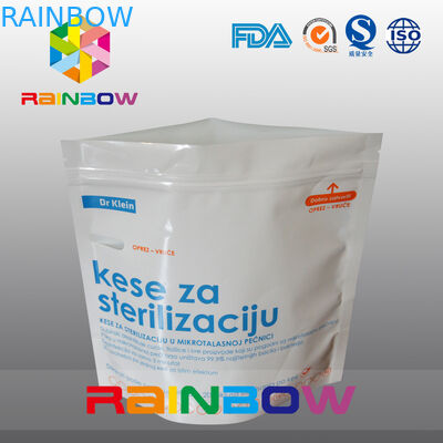 Stand Up Plastic Aseptic Microwave Pouches Kemasan Food Grade Dengan Zipper