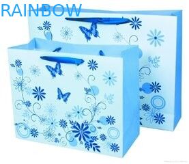 Percetakan Menangani Datar Kertas Kraft Disesuaikan Tas Tas Belanja Gadis Cantik Dengan Hati