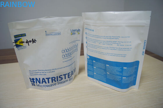 Disesuaikan Aluminium Foil Laminated Bag / Food Grade Ditutup Kembali Vaccum Microwave Pouch