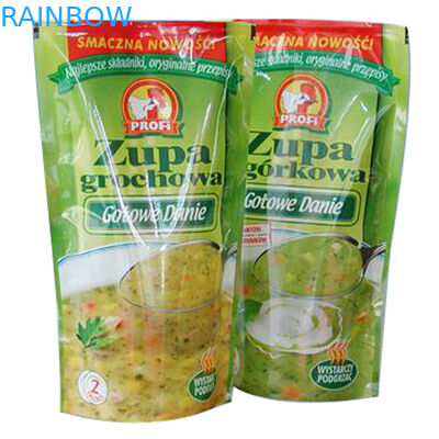 Aluminium Foil Isolasi Makanan Segel Vakum Tas Retort Kantong Dengan Zipper Untuk Suplemen