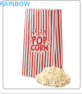 Top Disesuaikan Brown Kraft Paper Bags Top Terbuka untuk Snack
