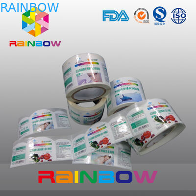 Label Panas Segel Dicetak Menyusut Lengan / PVC Menyusut Label Plastik Meniup Untuk Botol