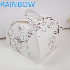 Tas Kertas Kraft Putih Untuk Kemasan Permen Dengan Jendela Bulat Depan