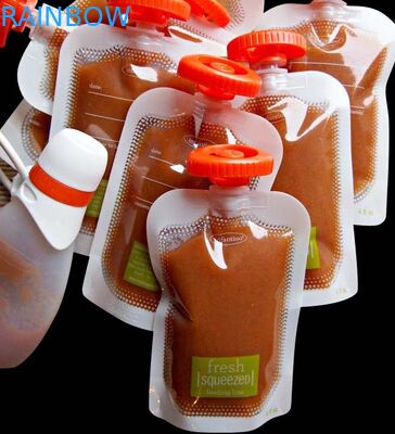 Desain kustom makanan kelas Stand Up kantung dengan cerat untuk makanan bayi