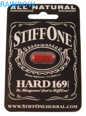 Menggantung kertas kartu untuk Male Enhancement seksual kapsul / pil dengan mengisi lubang