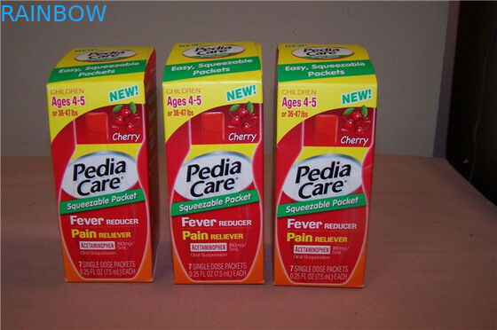 Kotak Kertas Cetak Kustom Untuk Kemasan Peredam Nyeri, Paket Kotak Kertas Penghilang Rasa Sakit