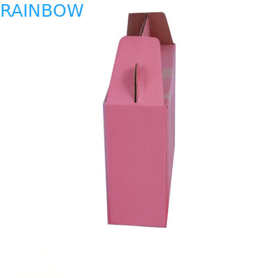 Kemasan Kotak Kertas Kado Tertutup Otomatis, Kotak Karton Bergelombang dengan Jendela