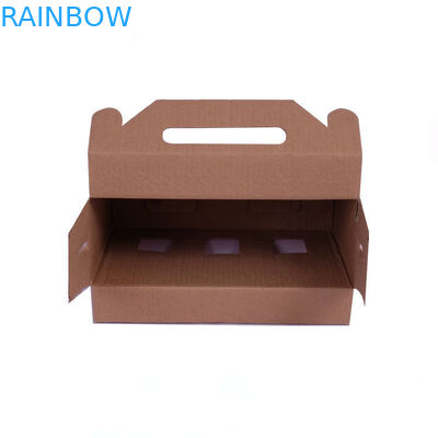 Kemasan Kotak Kertas Kado Tertutup Otomatis, Kotak Karton Bergelombang dengan Jendela