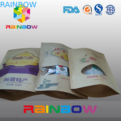 Custom Cetak Kertas Kemasan Tas Makanan Ringan, Doupack Makanan Ringan Kelas Dengan Ziplock