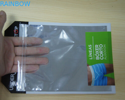 Kantong Plastik Pakaian Pria Tas Kantong Pacakging Noni dengan Ritsleting