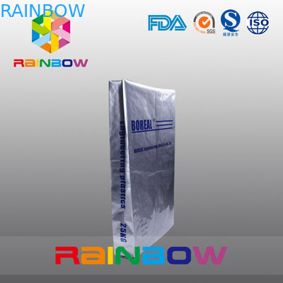 25kgs Bawah Gusset Aluminium Foil Pouch Untuk Protein Powder Kemasan