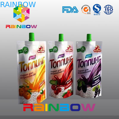 140ml 200ml Re-Sequeezed Baby Food Spout Pouch dengan ritsleting ganda