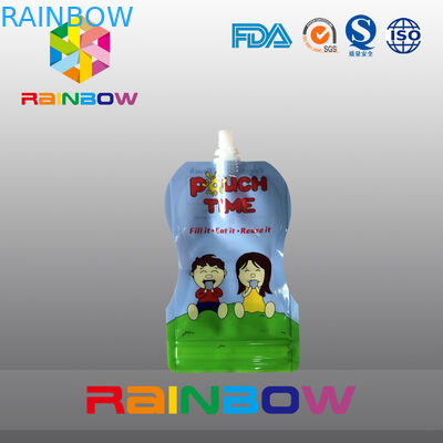 140ml 200ml Re-Sequeezed Baby Food Spout Pouch dengan ritsleting ganda