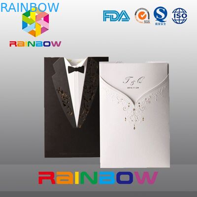 Tas Kertas Mewah Disesuaikan Untuk Kartu Undangan Pernikahan Dengan Cetak Jelas