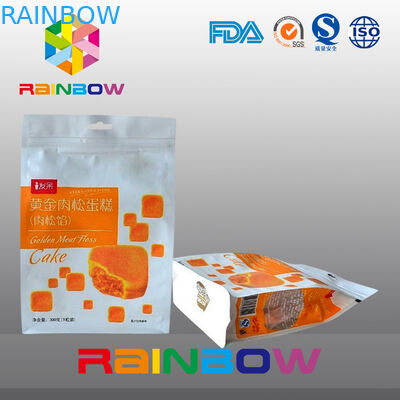 Kustom Dicetak Delapan Side Sealed Snack Bag Packaging Dengan Zipper Dan Jendela