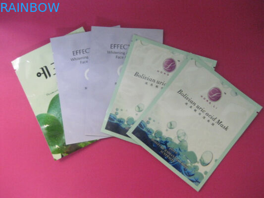 Three Side Seal Cosmetic Packaging Bags Dengan Tear Notch, Masker Wajah Kantung
