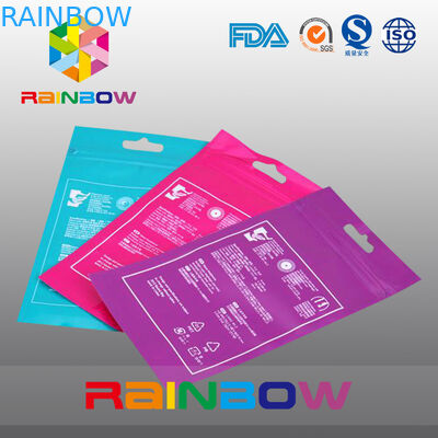 OPP header Tas Dengan Adhesive Jalur Untuk Tissue / Dicetak Cellophane Tas Dengan Logo