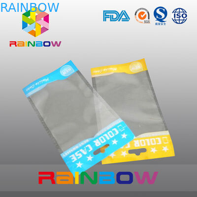 Self adhesive seal tas kepala opp, tas alat tulis kemasan plastik bening