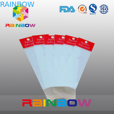 Tas Header OPP Merah, Tas Plastik Cetak, Kantong Plastik Rata