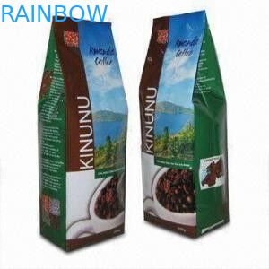 Coffee Bean Packaging Bags Plastik Tea Bags Packaging Untuk Coffee, Square Bottom Bags