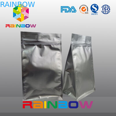 Matt hitam 8 sisi segel kopi kemasan tas buhul ziplock