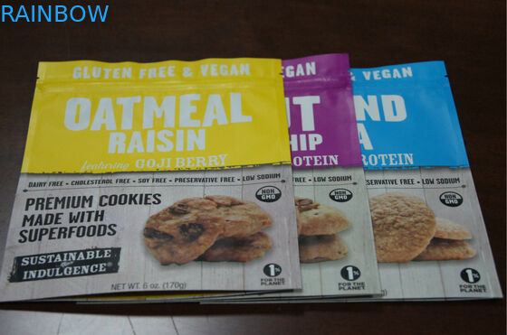 Kemasan Makanan Ringan Plastik Food Grade Doypack Dengan Ziplock Dalam Desain Khusus