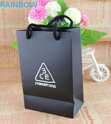 Tas Kertas Kraft Hijau Yang Dirancang Khusus Dengan Pegangan Tas Kemasan Teh