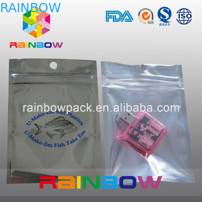 Disesuaikan Pencetakan Anti Statis Foil Berjajar Tas, Tas Kemasan Bagian Elektronik