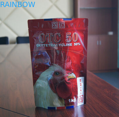 Disesuaikan dicetak kantong makanan hewan peliharaan / Stand Up tas kemasan makanan hewan dengan Ziplock