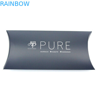 Kemasan Kotak Kertas Ekstensi Rambut Hitam Berkilau Dengan Logo Cetak, Layanan Kustom