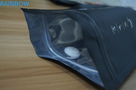 Tas Polos Stand Up Aluminium Foil Biji Kopi Dengan Katup Degassing