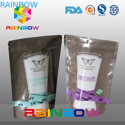 PET / PE bahan laminati kantong plastik berdiri kemasan permen