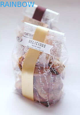 Food grade, desain disesuaikan, kantong plastik kemasan tas kue mengkilap