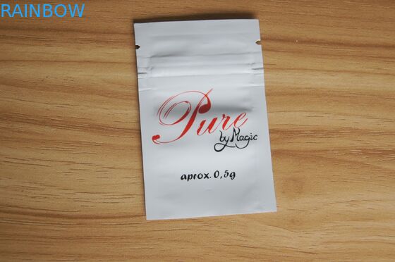 Pupuk Ziplock Putih Bersinar Kecil Kemasan Tas Self Seal Plastik Cocok Untuk Tanaman Tumbuh