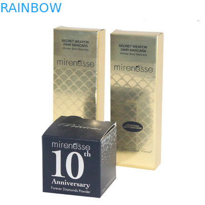 Kustom Logo Pinted Kotak Kertas Kemasan Untuk Kosmetik / Kemasan Kotak Kosmetik Glossy