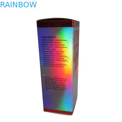 Kustom Logo Pinted Kotak Kertas Kemasan Untuk Kosmetik / Kemasan Kotak Kosmetik Glossy