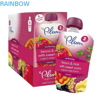 Self Standing Plastic Kantung Kemasan Kantung Cerat Kantung Yogurt Kantong Makanan Bayi