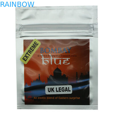 Reseach Chemical Powder / Pills Bag, Foil Herbal Incense Packaging Bag Dengan Label Cetak