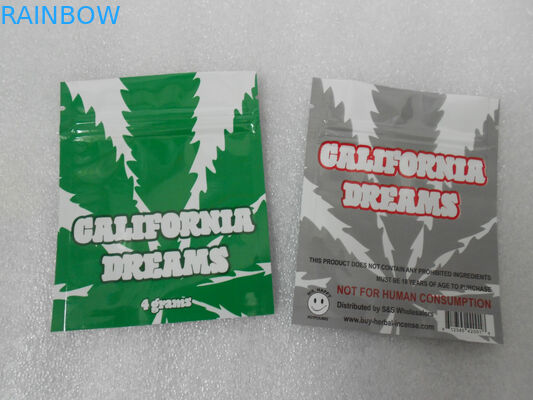 California Dream Herbal Incens Bag / Penelitian Mylar Zipper Chemcial Pill Sachet