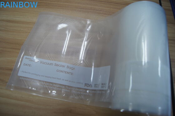 Kemasan Makanan Plastik Bergulir Vakum Tas Dengan Sisi Timbul Dan Sisi Pencetakan