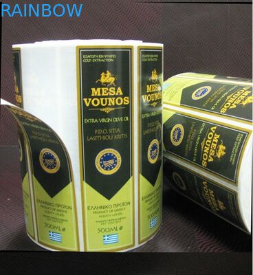 Hot Stamping Label Desain Kustom Botol Anggur Merah / Stiker Label Pribadi