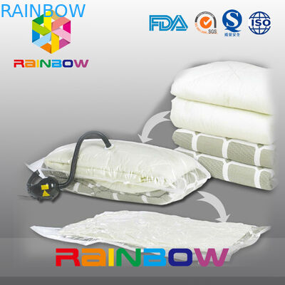 Kantong penyimpanan hemat ruang besar / vakum perjalanan vakum kantong ruang untuk pakaian, selimut