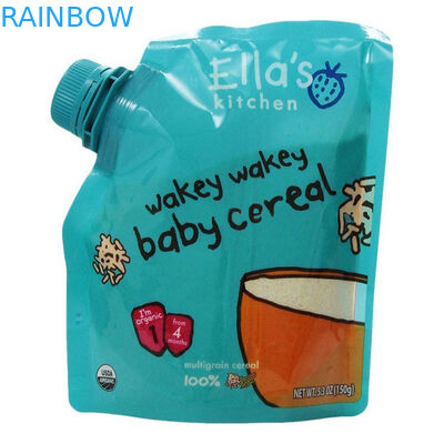 Doypack Reusable Baby Food Pouches BPA Gratis Dengan Corner Spout
