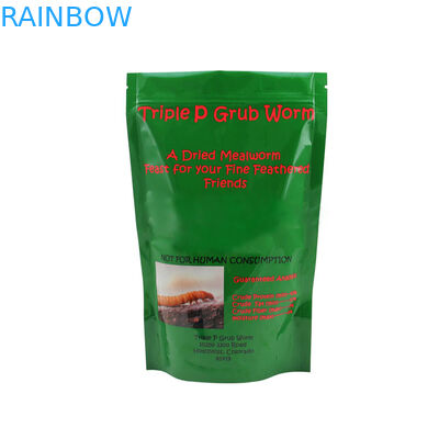 Daalworm Foil Pouch Kemasan Daur Ulang, Doypack Ziplock Bag Untuk Mealworm Packing