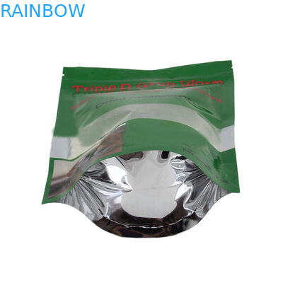 Daalworm Foil Pouch Kemasan Daur Ulang, Doypack Ziplock Bag Untuk Mealworm Packing