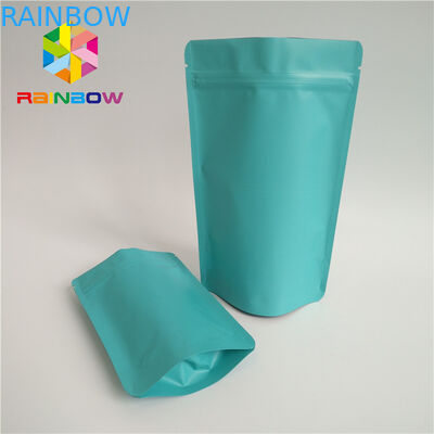 Kantong Teh Hijau Alami Kemasan Matte Surface Self Standing Ziplock