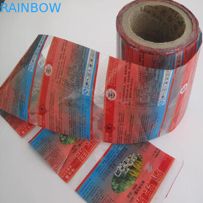 PVC / PET Kecilkan Lengan Label Dalam Gulungan Untuk Botol Minuman Energi Dengan Logo OEM Dicetak