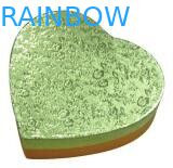 kotak kertas hadiah mewah daur ulang mewah, kotak kertas hijau untuk cokelat