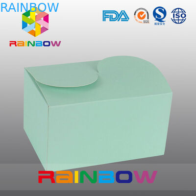 Kotak Kertas Kraft Hijau Untuk Kemasan Hadiah, Pencetakan Disesuaikan Dan Ukuran